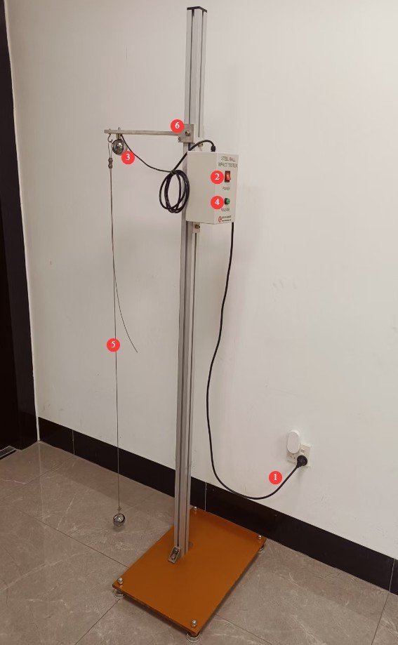 钢球冲击试验装置操作使用说明书-图2